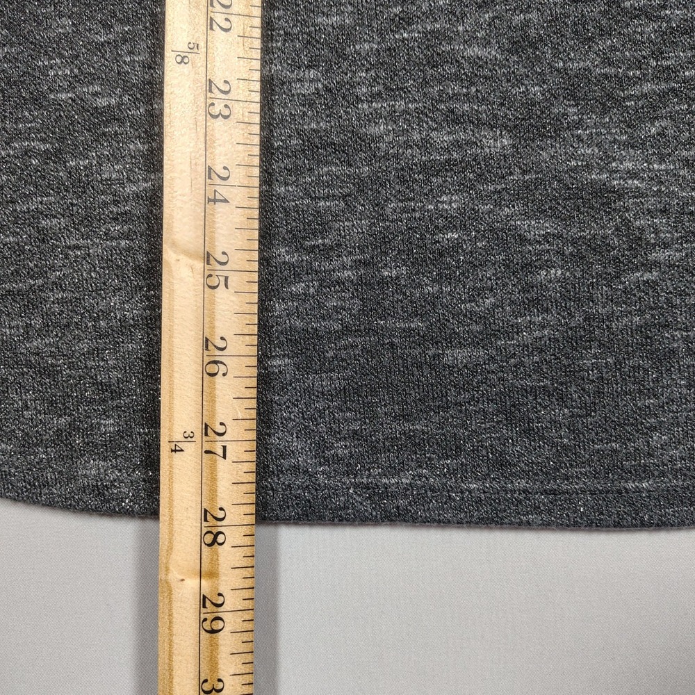 Mossimo Tank Top Womens Large Gray High Neck Back Zip Heathered Rayon Blend - Picture 5 of 7